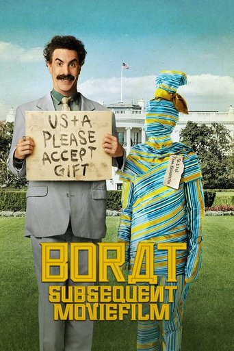 Poster for “Borat Subsequent Moviefilm: Delivery of Prodigious Bribe to American Regime for Make Benefit Once Glorious Nation of Kazakhstan”