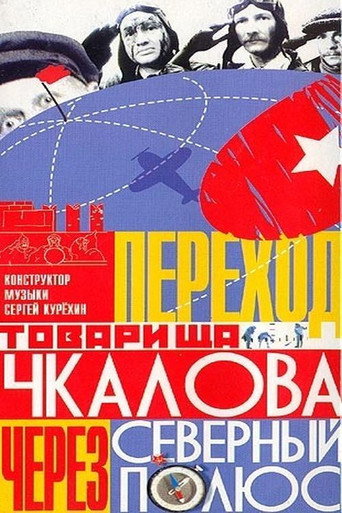 Poster for “Comrade Chkalov Crosses the North Pole”