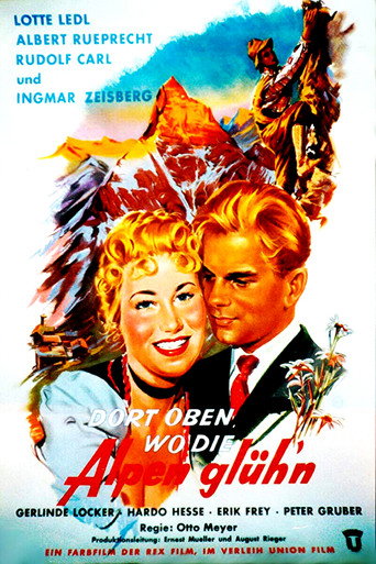 Poster for “Dort oben, wo die Alpen glühen”