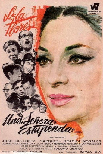 Poster for “Una señora estupenda”