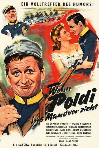 Постер фильма «Wenn Poldi ins Manöver zieht»