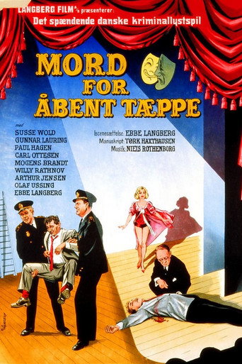 Poster for “Mord for åbent tæppe”