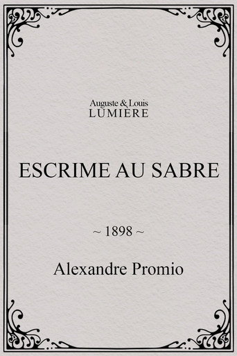 Постер фильма «Escrime au sabre»