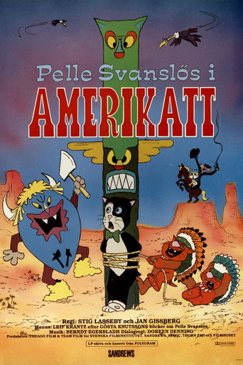Постер фильма «Pelle Svanslös i Amerikatt»