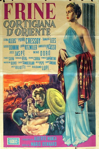 Poster for “Frine cortigiana d'Oriente”