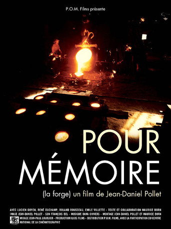 Poster for “Pour mémoire”