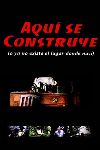 Poster for “Under Construction (Or The Place Where I Was Born No Longer Exists)”