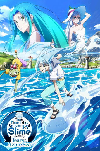 Poster for “That Time I Got Reincarnated as a Slime the Movie: Tears of the Azure Sea”