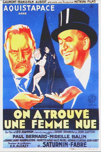 Постер фильма «On a trouvé une femme nue»
